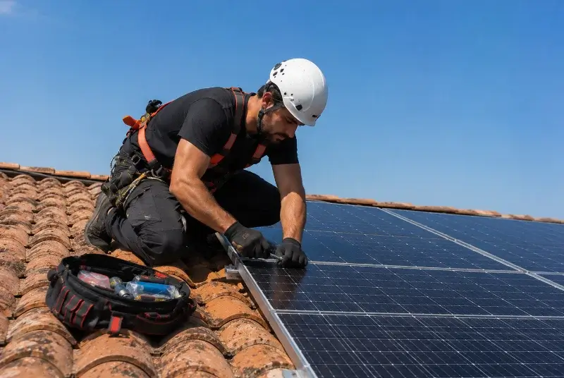 Maintenance et monitoring de panneaux solaires à Balbronn